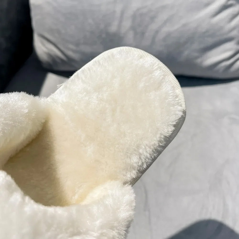 Тапочки женские зимние плюшевые модные мягкие сланцы для дома с леопардовым