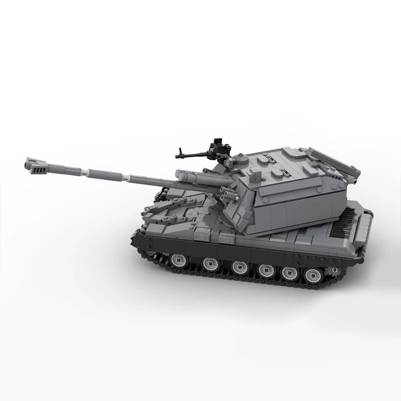 

NEW1166PCS WW2 военный MOC 2S19 MSTA самоходный гаубивающий танк, DIYcreative ideas, высокотехнологичная детская игрушка, подарок, бронированный автомобиль