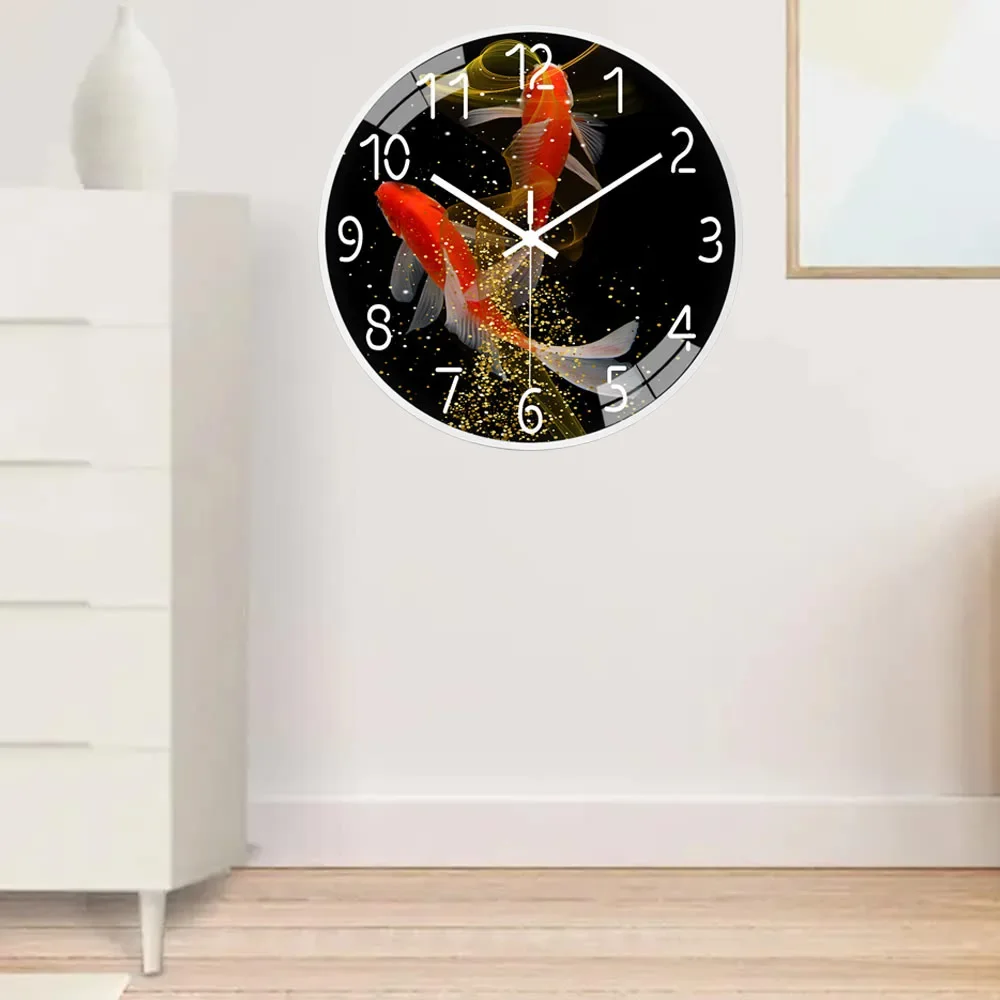 Модные индивидуальные настенные часы простые креативные тихие без тикания для