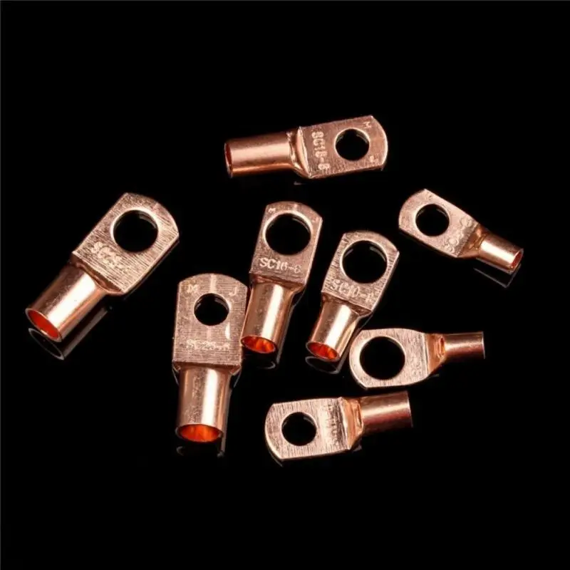 Гайки и болты золотые 60 шт. медная трубка терминал Sc серия Peep отверстие медный SC6-25