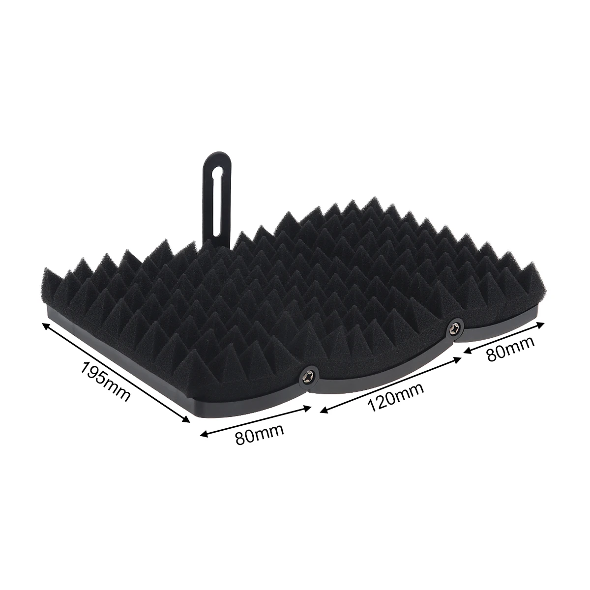 Microphone Isolation  Shield Tripod Pop Filter Shockproof Frame Set Curved Surface Wind Screen Foldable 3/8 to 5/8 Inch Screw