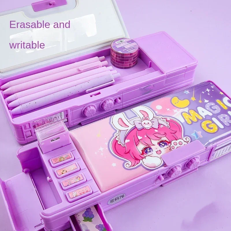 

Пластиковый многофункциональный пенал с замком