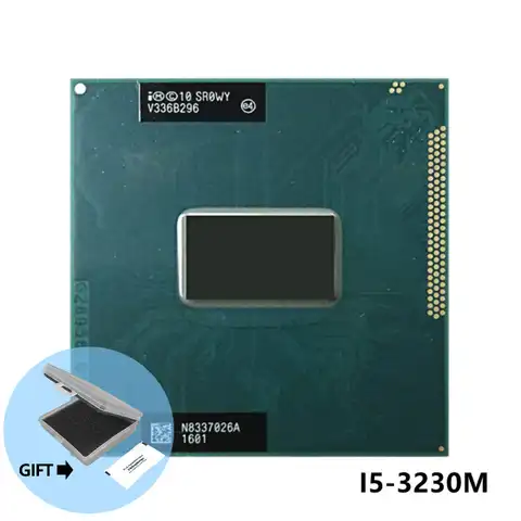 Процессор Intel Core i5-3230M i5 3230M SR0WY, 2,6 ГГц, двухъядерный, четырехпоточный, 3 МБ, 35 Вт, разъем G2 / rPGA988B