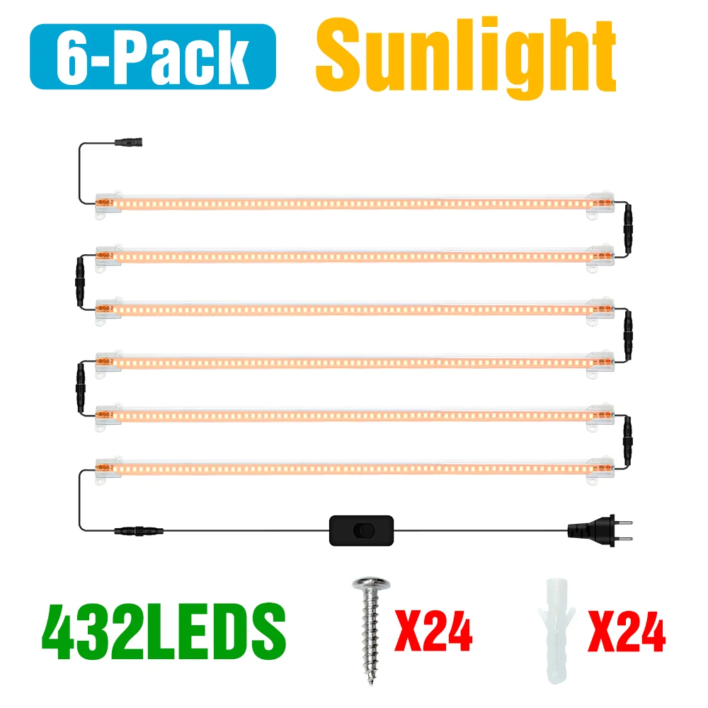 

Светодиодная фитолампа полного спектра для теплиц, 220 В