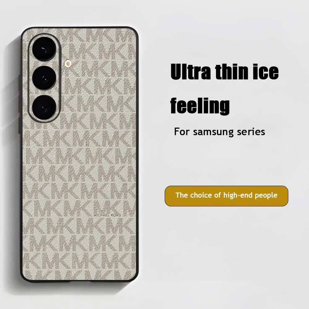 Фото Чехол для телефона Samsung Galaxy S26 S25 S24 S23 S22 S21 Plus Ultra Note20 M-MICHAELES-MK-KORS, мягкий, черный, брендовый №2