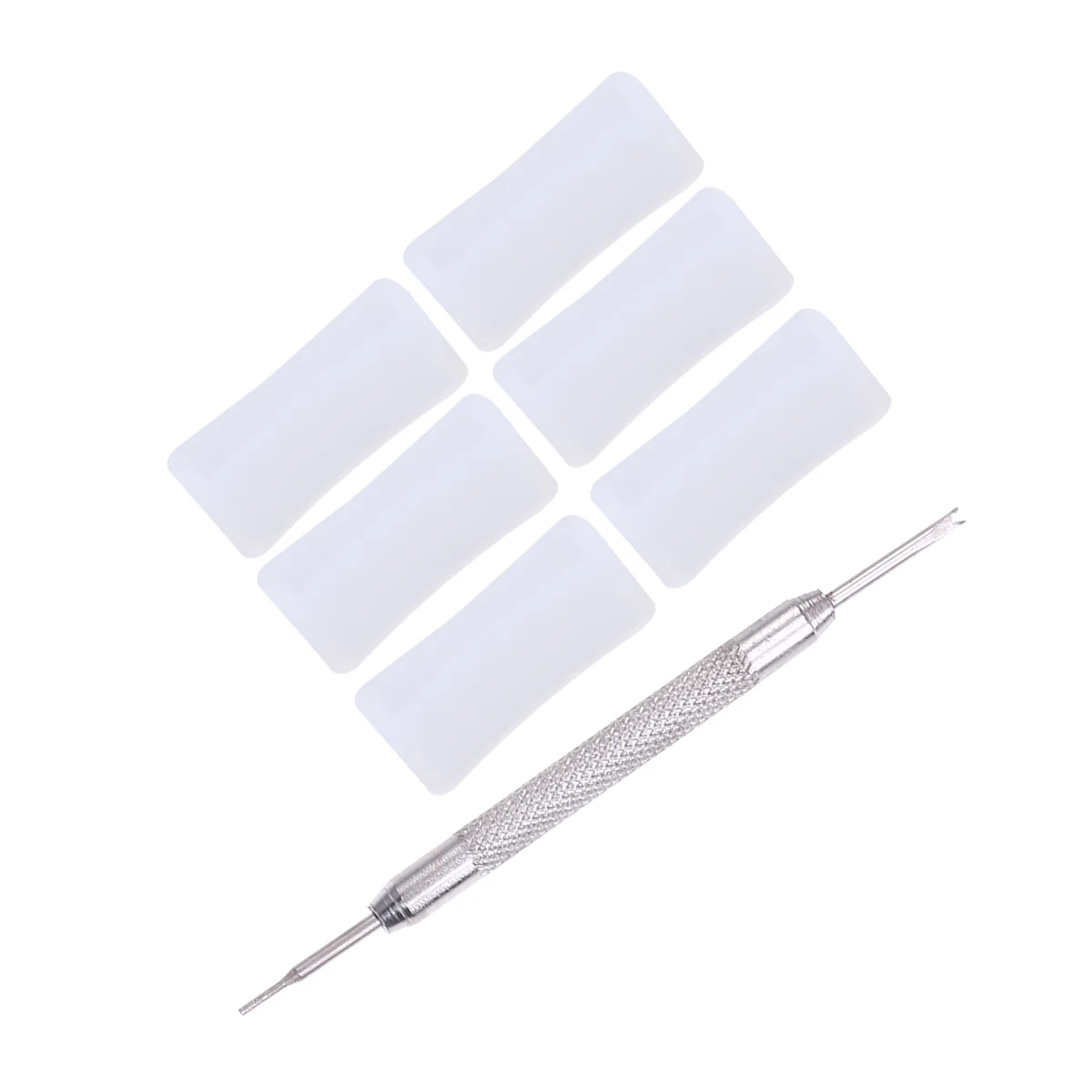 

6 PCS 20mm Replacement Silicone Watch Band Strap with Repair Tool