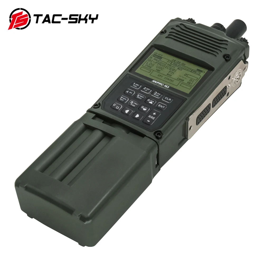 TS TAC-SKY Tactical Military AN/PRC 163 Harris Virtual Box Built-in Yaesu Vertex Plug for Tactical 6 Pin Ptt Military Adapter