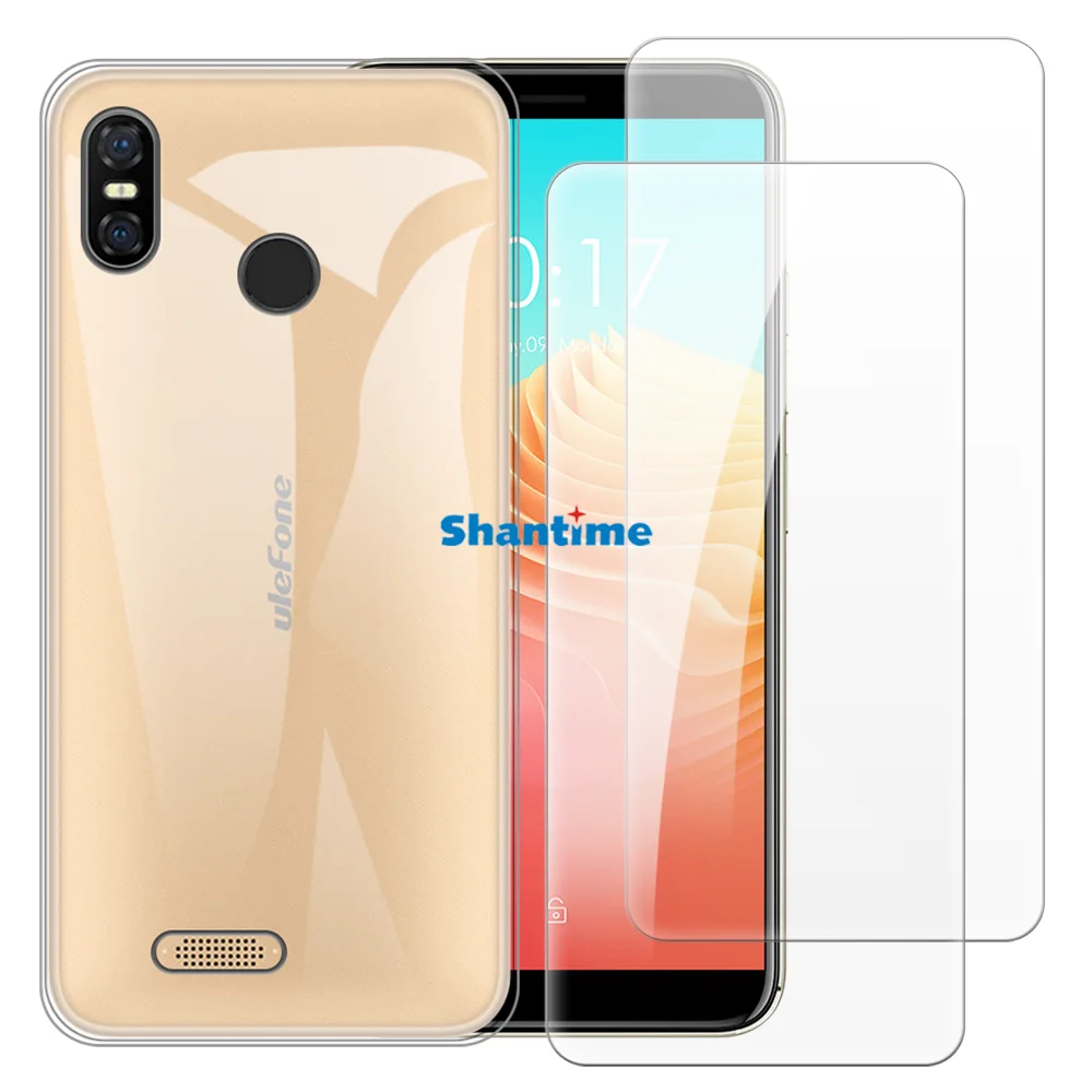 Мягкий чехол + комплект из 2 защитных пленок закаленного стекла для защиты всего