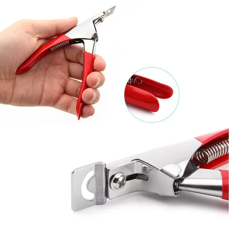 

Nail Tips nail cutter type U Stainless Steel nail clipper for acrylic nails pedicure tools professional coupe capsule ongle