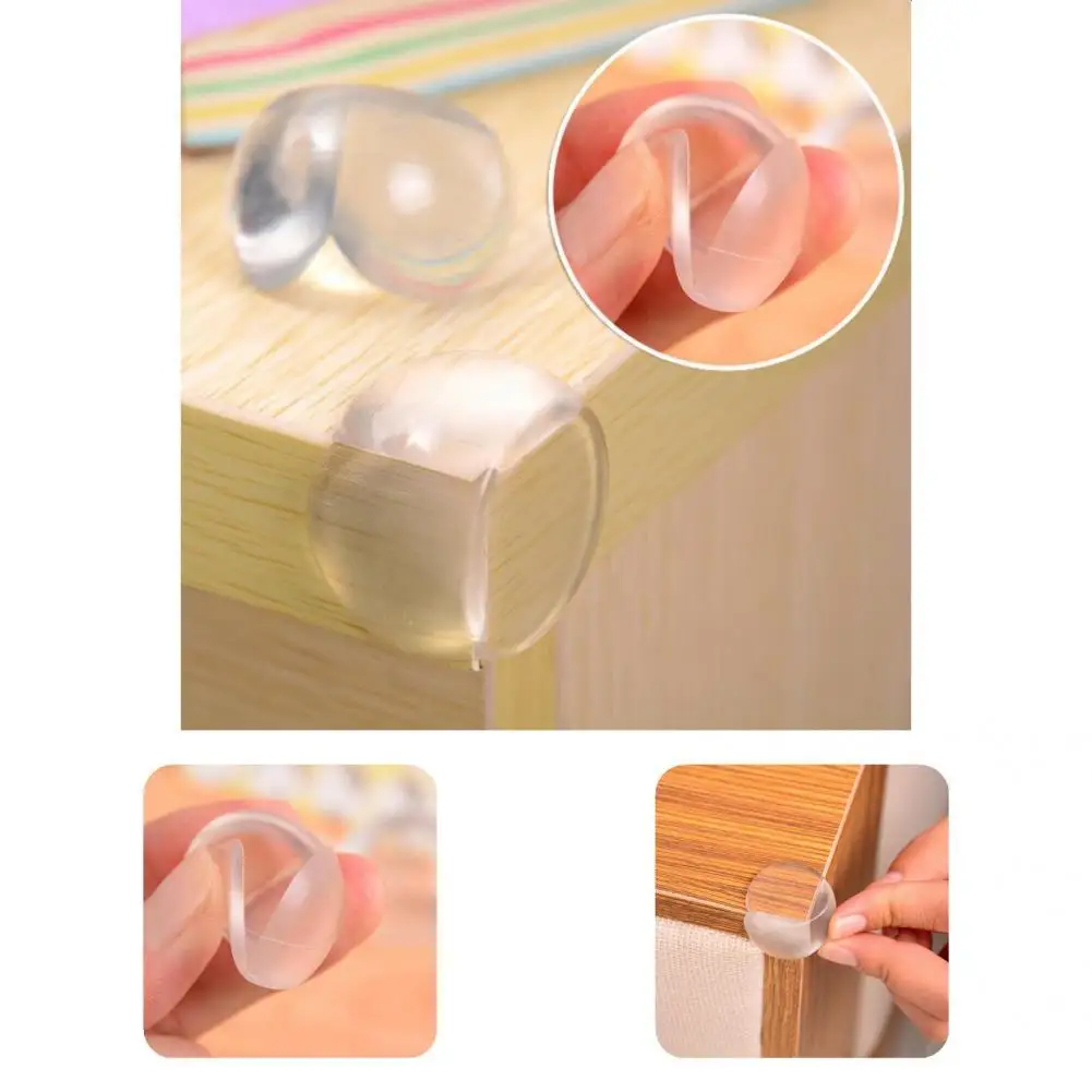 

Thick 12Pcs Compact Desk Edge Corner Cushion Transparent Corner Protector Easy to Install for Kid