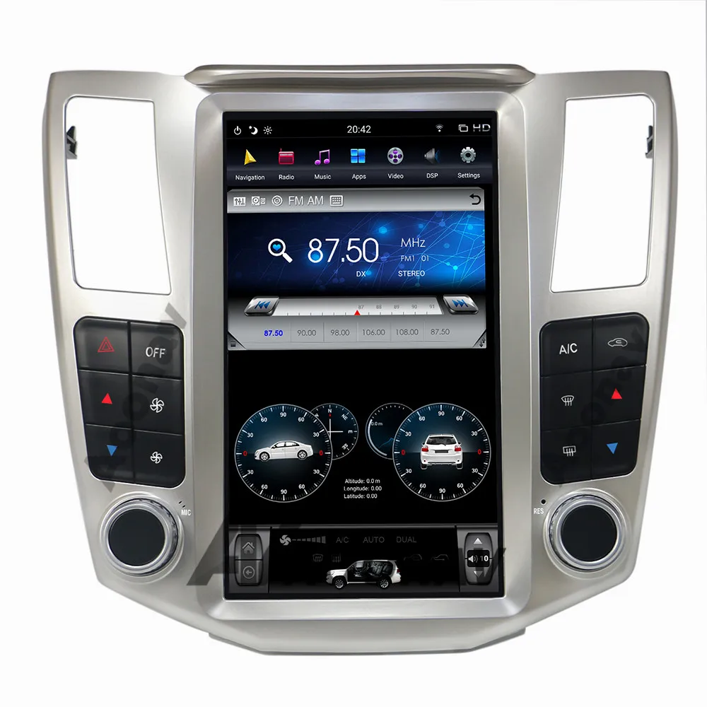 

For lexus RX300 2004-2008 AOONAV Tesla style PX6 Android Car autoradio Multimedia Player GPS Navi autoradio audio stereo player