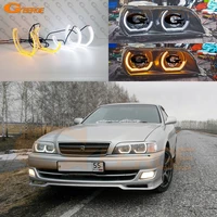 for toyota chaser jzx100 ultra bright day light turn signal dtm style led angel eyes halo rings kit