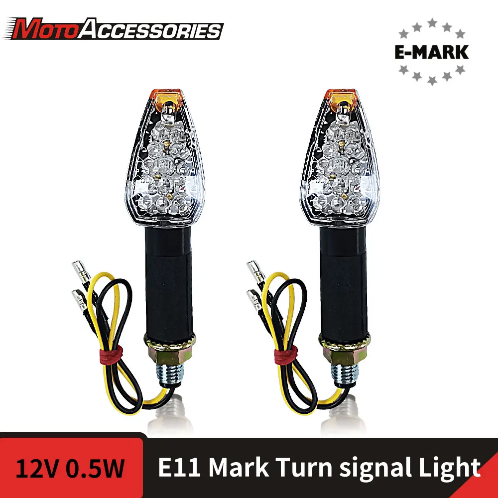 

Motorcycle Turn Signal Light Indicator For Harley Kawasaki Yamaha Suzuki Universal Moto Flashing Lights Front Rear Signal Lamp