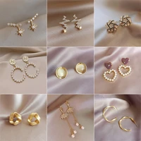 wholesale drop earrings fashion jewelry 2021 womens korean fashion retro everyday wild temperament geometric tassel earrings