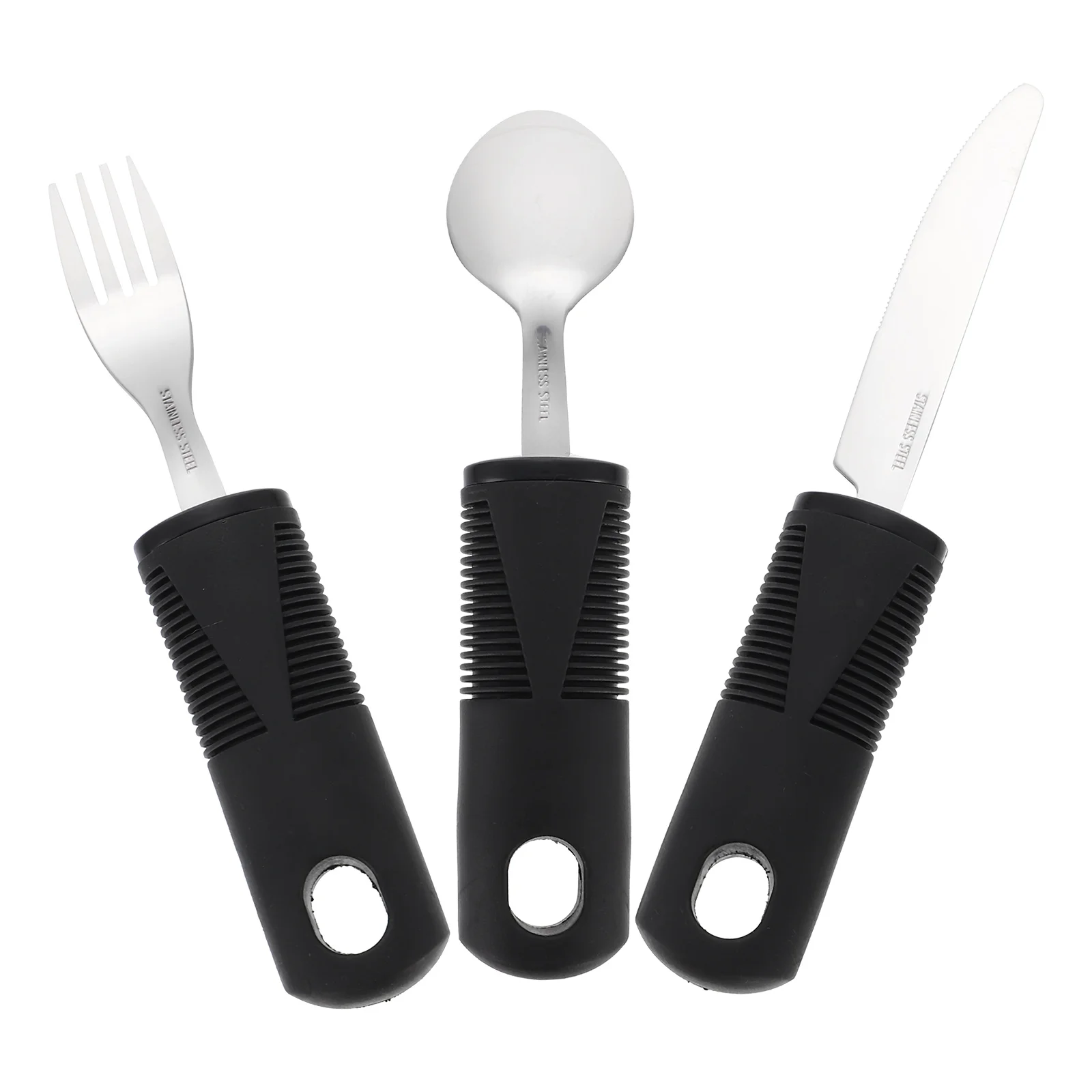 

Adaptive Utensils Spoon Silverware Fork Eating Cutlery Weightedelderly Builtdisabled Travel Spoons Adapted Parkinsons Non