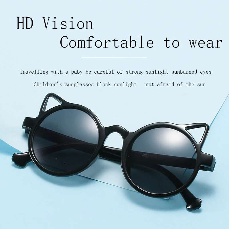 

New Children's Sunglasses Jelly Color Cute Kids Decorative Sunglasses Boys and Girls Glasses Safety Frame Glasses