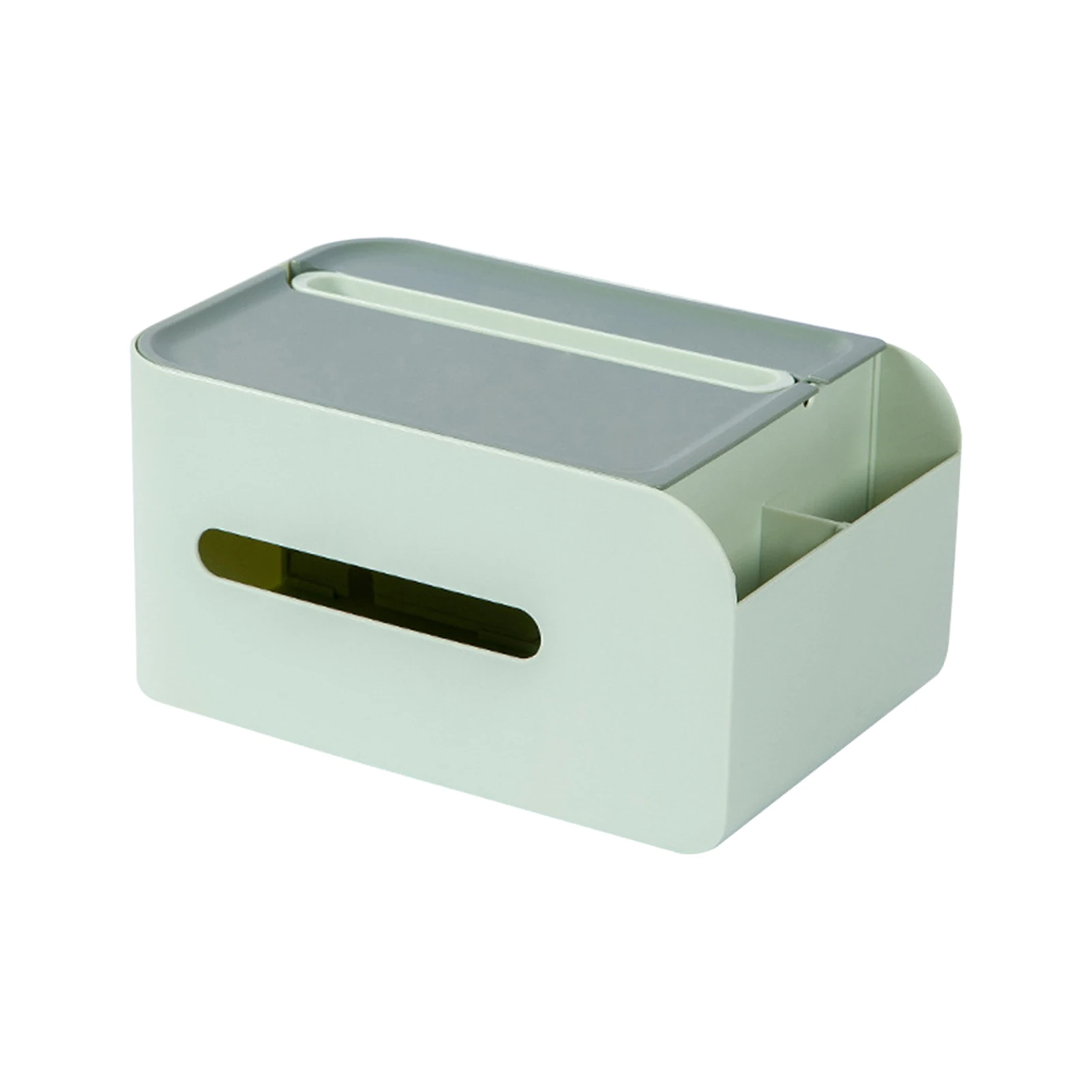 

Portable Simple Home Decor Dispenser Remote Controller Double Layer Tissue Box Desktop Save Space Display Storage Holder