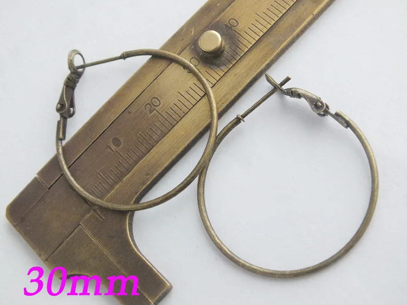 

Застежка-крючок для серёжек, 30 мм, 100 шт.