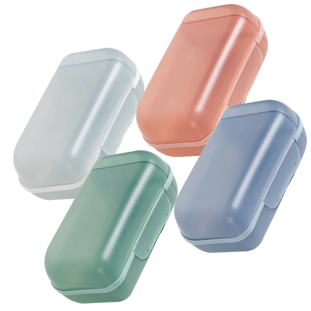 

4Pcs Portable Travel Plastic Soap Box Holder Bar Soap Holder Soap Case Travel Bar Soap Holder Travel Soap Bar Travel Case