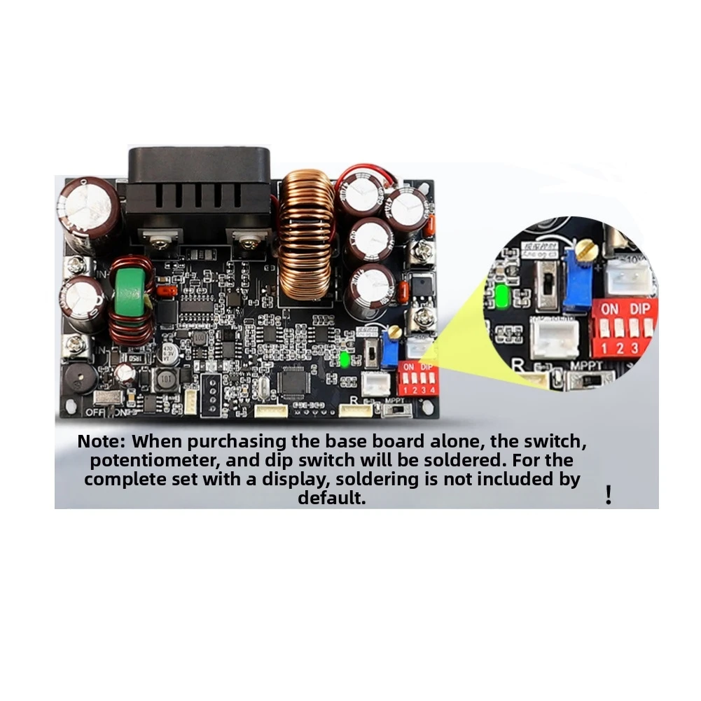 Фото XY7025S 1750W DC понижающий преобразователь напряжения 0-70В 25А с регулировкой тока и напряжения, с MPPT контроллером солнечной зарядки для аккумуляторов №2