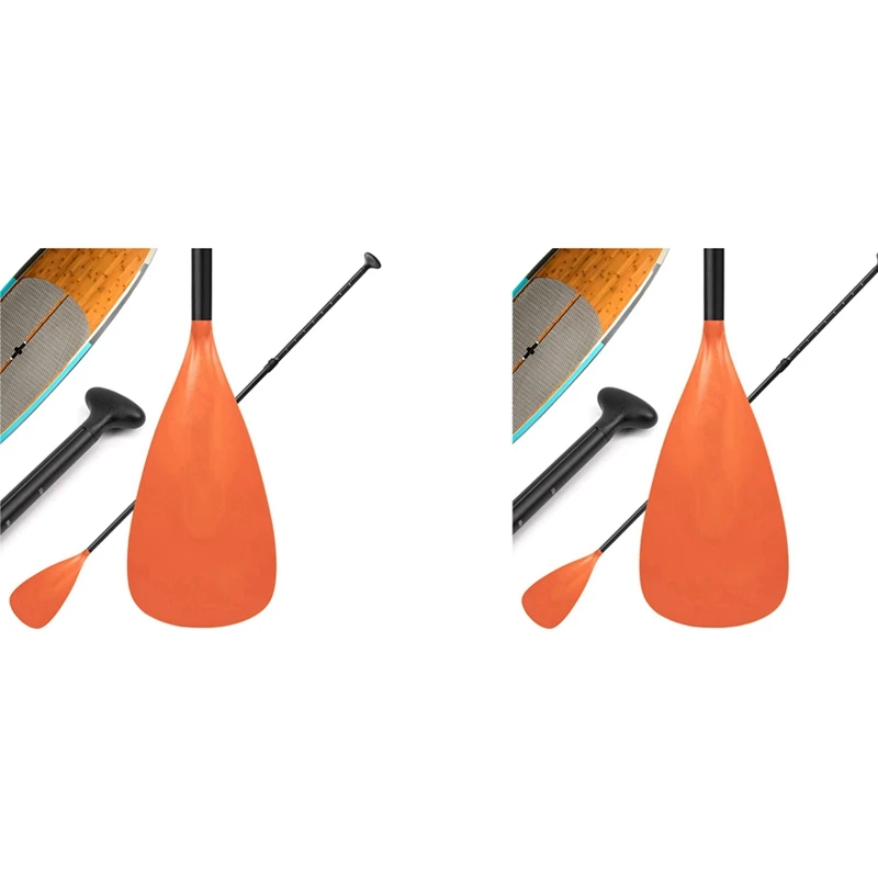 

2X регулируемое весло для доски с уникальным дизайном замка, весло для весла из сплава, оранжевое весло для весла