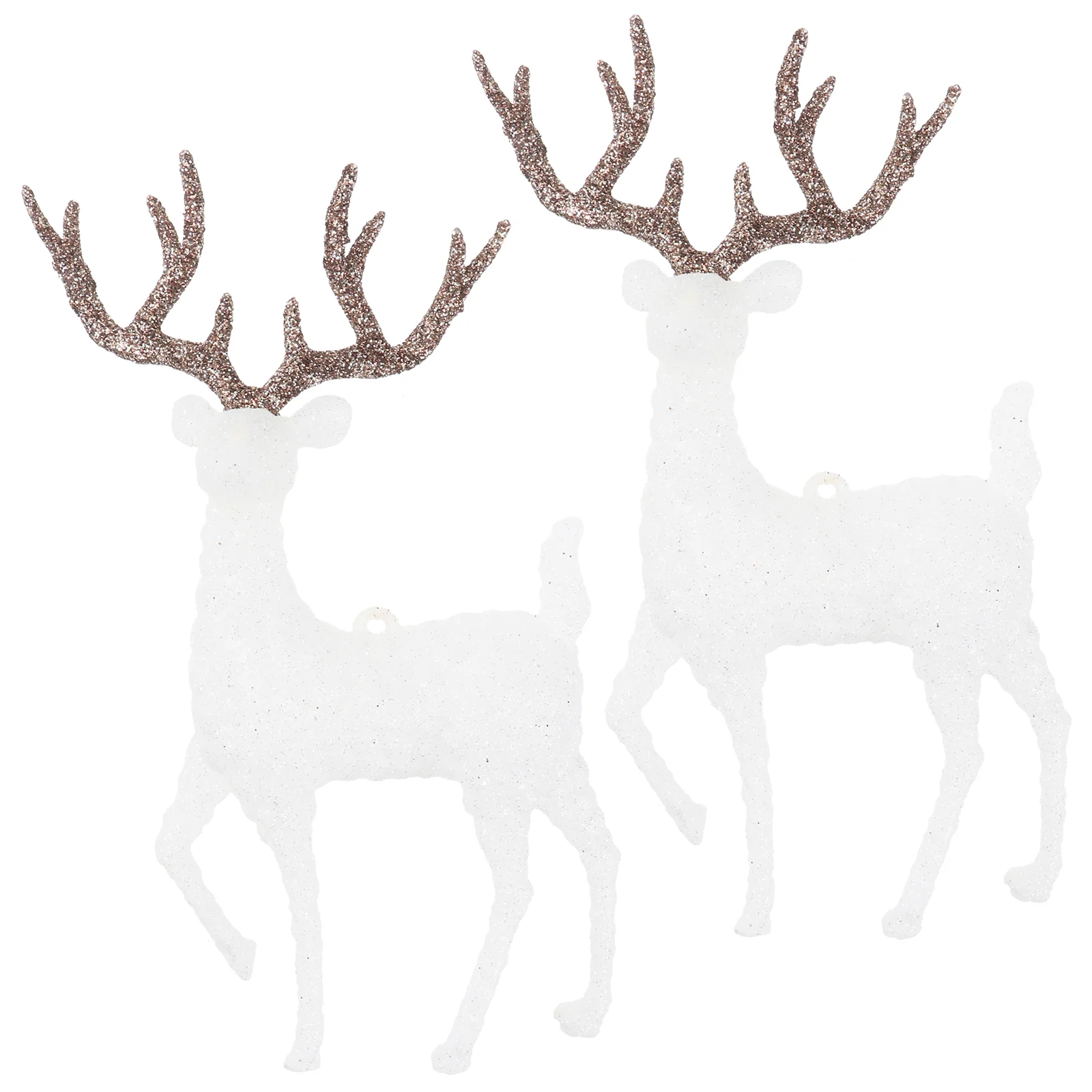 

Deer Christmas Figurines Reindeer Cake Decor Mini Decoration White Decorations Ornament Animal Birthday Figures Figurine