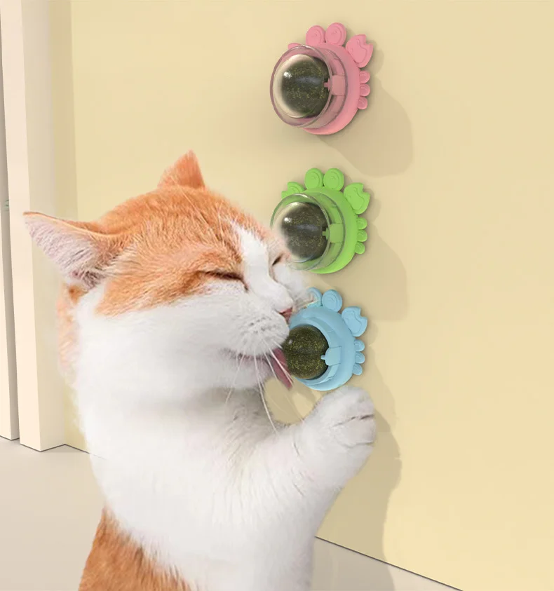 

Catmint Cats Licking Snacks Catnip Ball Pet Toy Mint Ball Clean Mouth Digestion Candy Toys Kitten Cats Accessories Cat Supplies