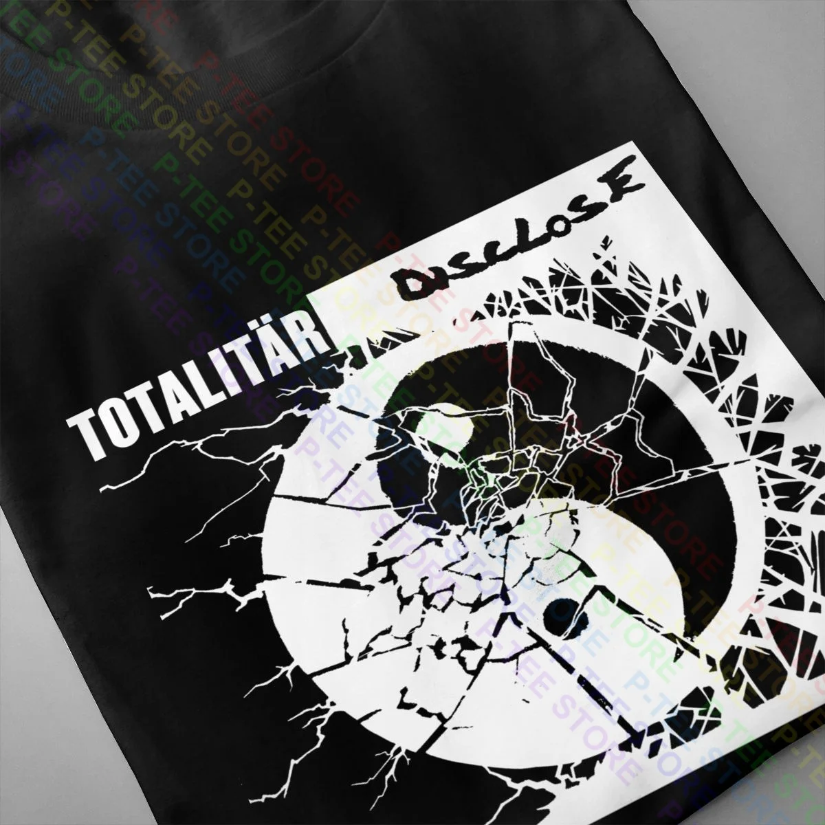 Тоталитар раскрыть раздельную футболку футболка Vtg Ретро Сращивание лучший