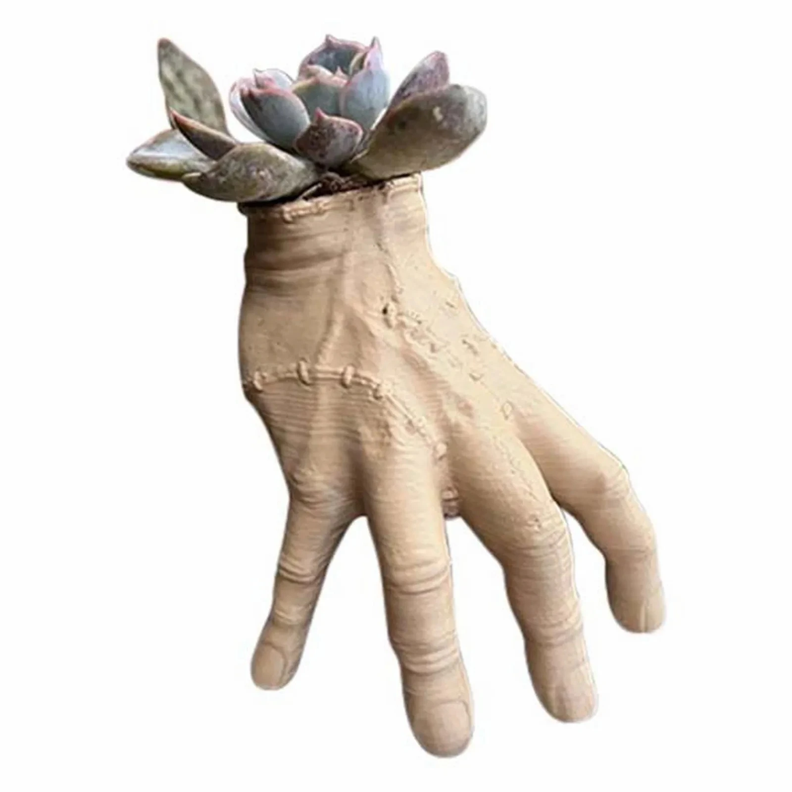 

1PC Funny Horror Palm Concrete Succulent Planters Pot Unique Hand Planter Mini Thing Hand Palm Planter Flower Pot