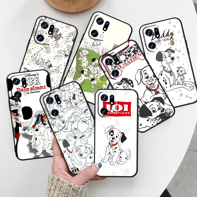 

Disney Anime 101 Dalmatians For OPPO Find X5 X3 X2 Neo Reno 7 6 5 Lite Pro 4Z 4G 5G Silicone Soft TPU Black Phone Case Cover