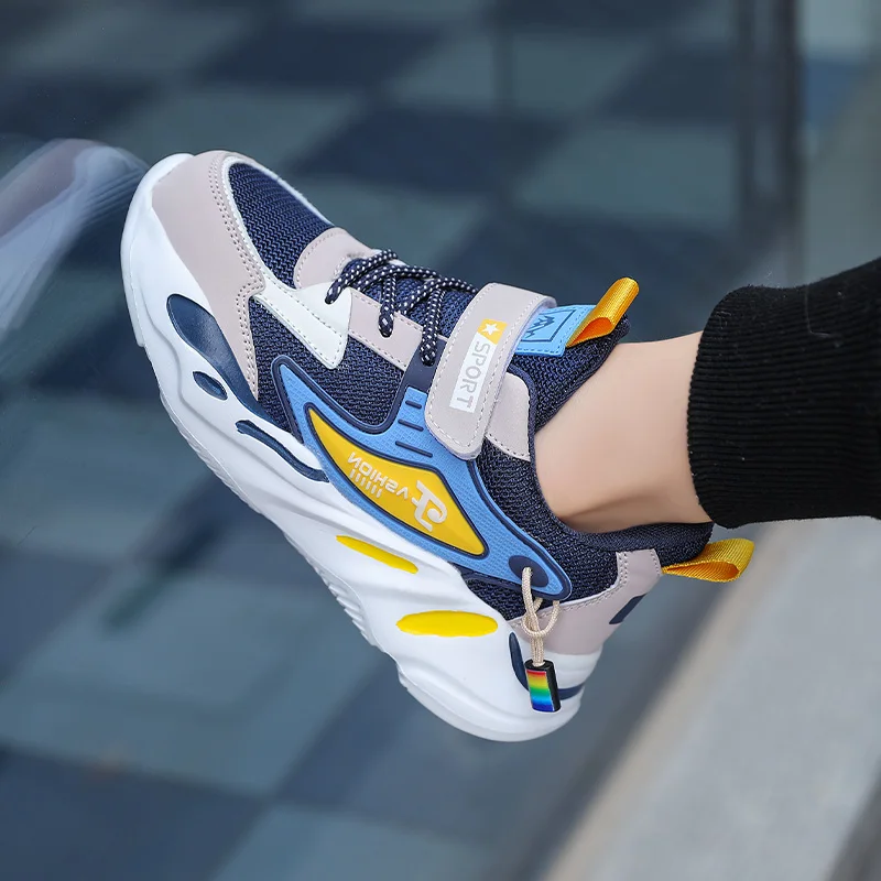 Comfortable Kid Running Shoes 2022 All Seasons Children Sneakers Breathable Non-slip Casual Shoes Boys Girls Sports Shoes