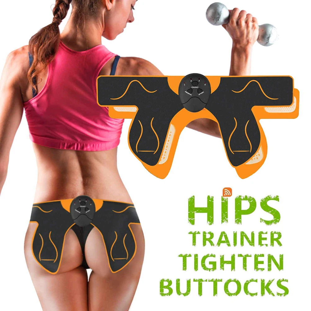 

EMS Hip Trainer Muscle Stimulator Buttock Tighter Lifter Electric Vibration ABS Abdominal Trainer Pad Hip Slimming Massager Body