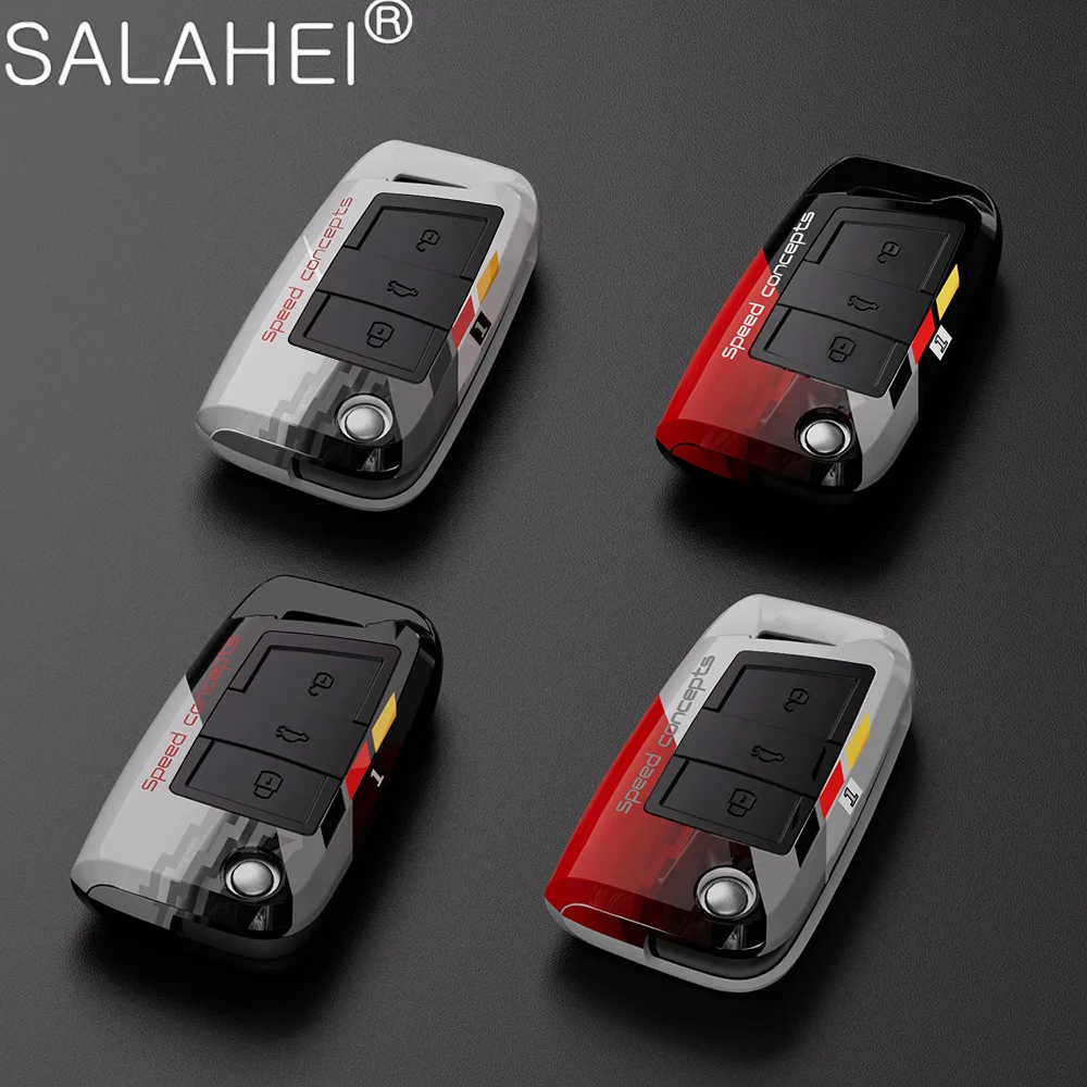 

Car Flip Key Case Cover Shell Bag For VW Volkswagen Golf 7 MK7 Tiguan MK2 For Seat Ateca Leon FR Ibiza For Skoda Octavia Kodiaq
