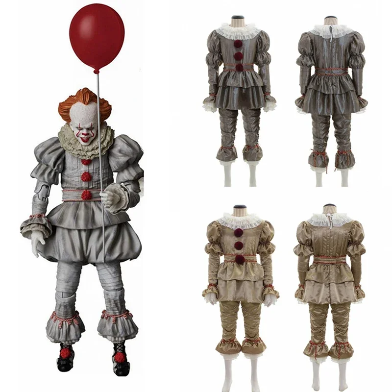 Комплект костюмов ужасов Джокера Стивен Кинг's It Pennywise мужские и женские