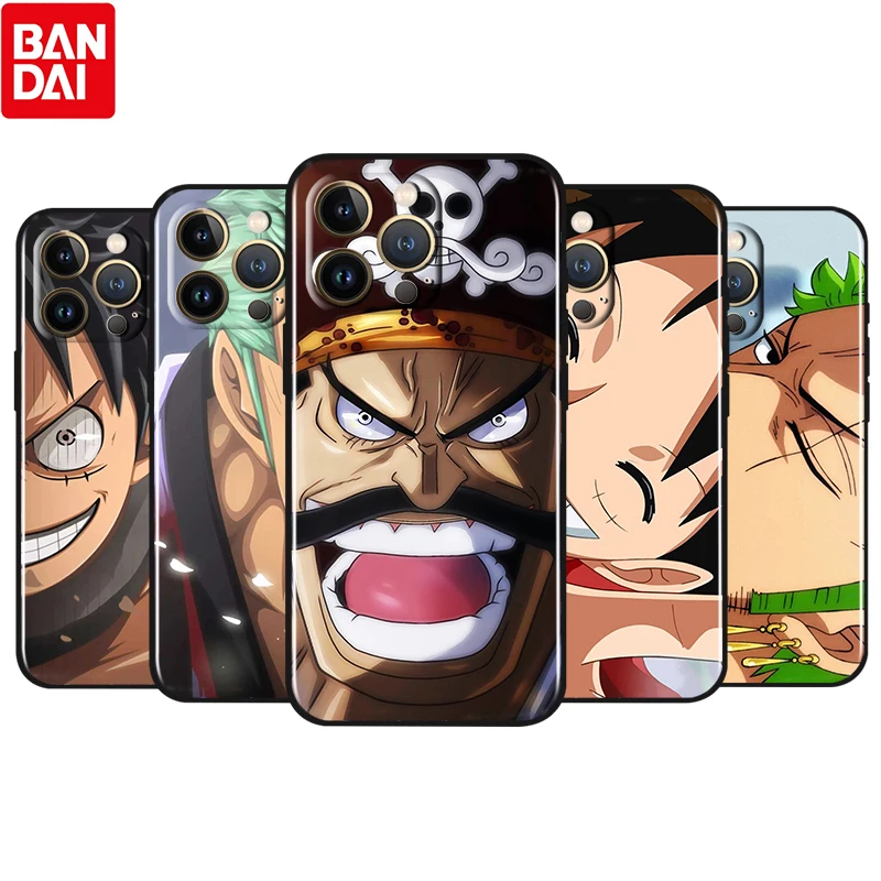 

Anime ONE PIECE Boys For Apple iPhone 13 12 11 Pro Max Mini XS Max X XR 6 7 8 Plus 5S SE2020 TPU Soft Silicone Black Phone Case