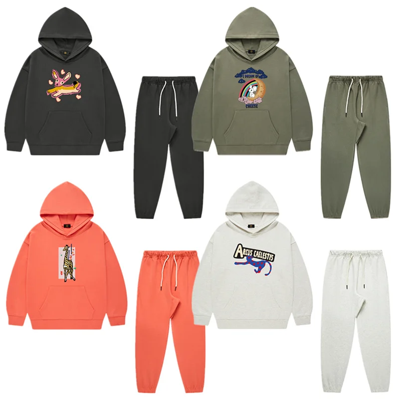 

Designer Girls Sweatshirts Sets Kids Clothes Autumn Winter Wear Fashion Pullover Hoodies Tops Pants 2Pcs Child Girl Clothing