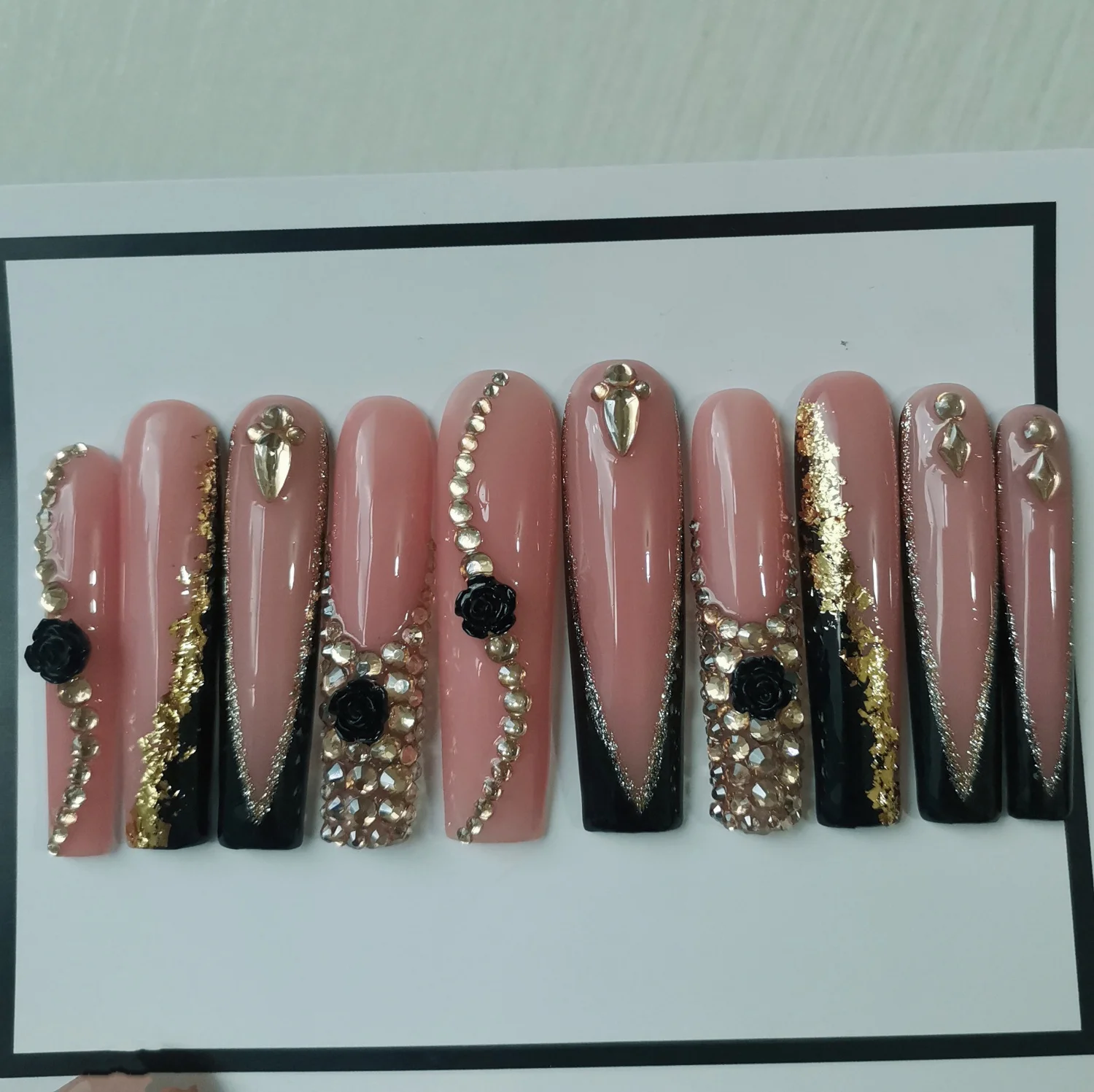 Лидер продаж высококачественные накладные ногти многоразового использования с