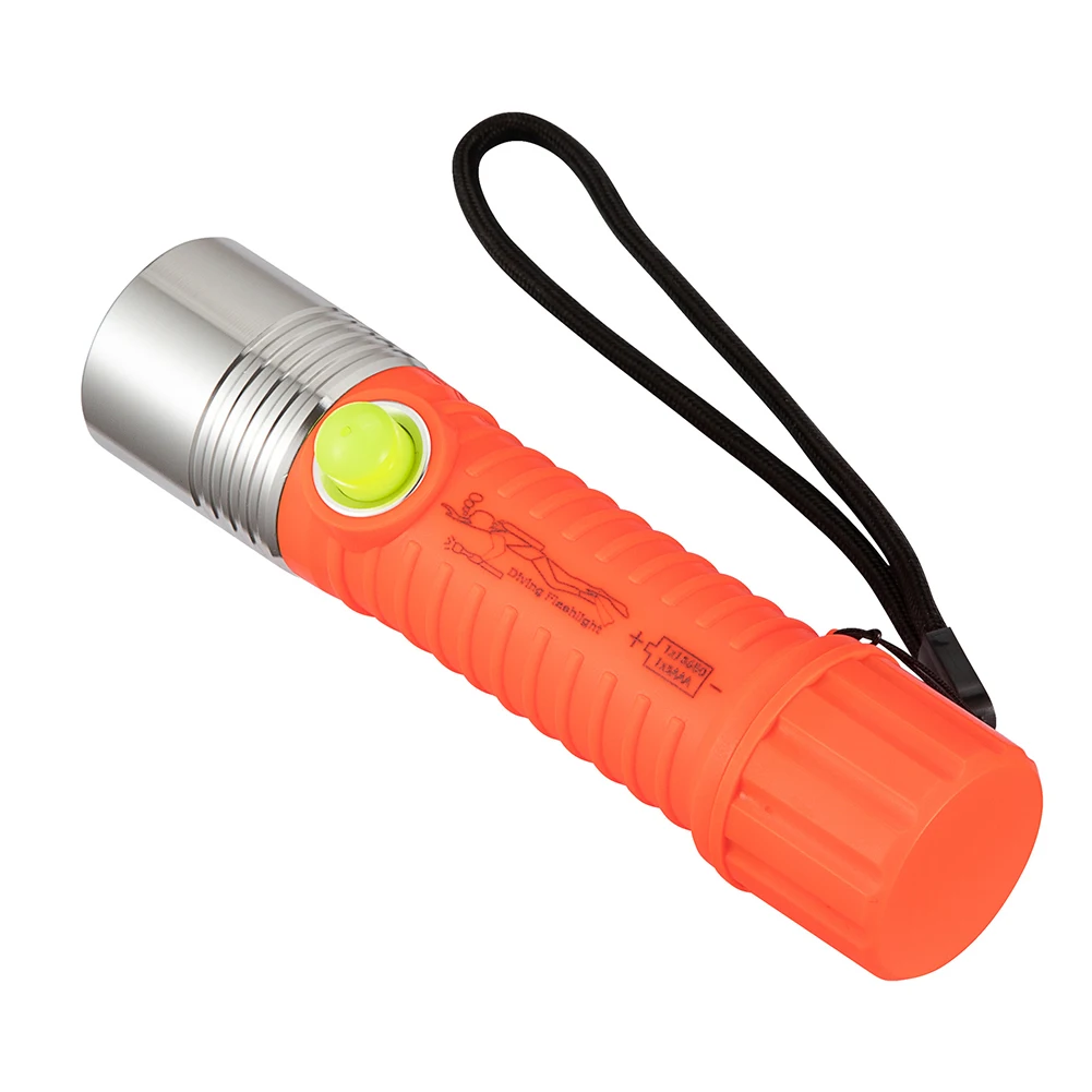 

Outdoor Sports Flashlight Underwater Lamp 148x34.5mm ABS Anti-abrasive Equipment Free-scratch Shock-proof T6 LED