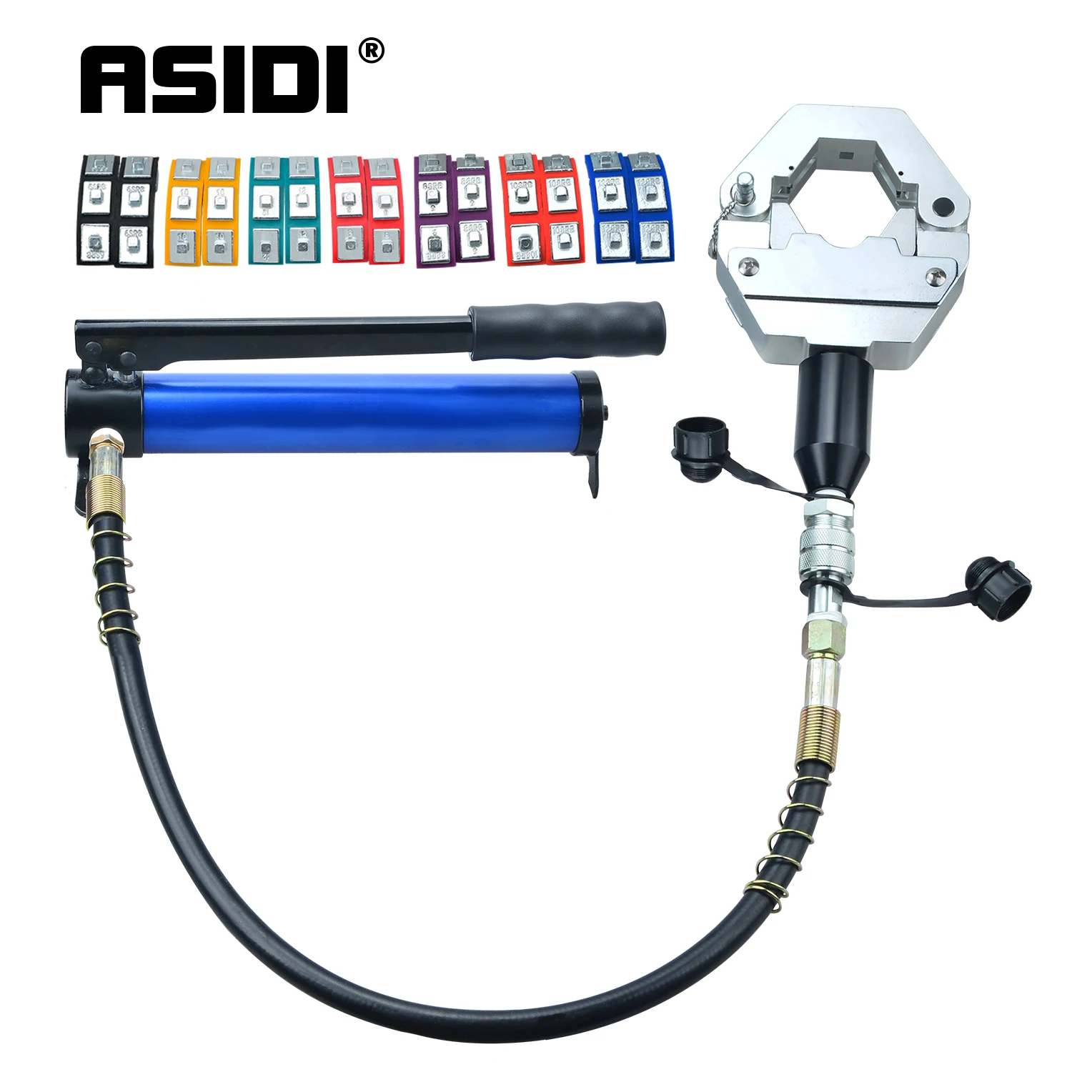 

ASIDI Hydraulic Hose Crimper Kit Hose Crimping Tool Hand Pump Repair Tool