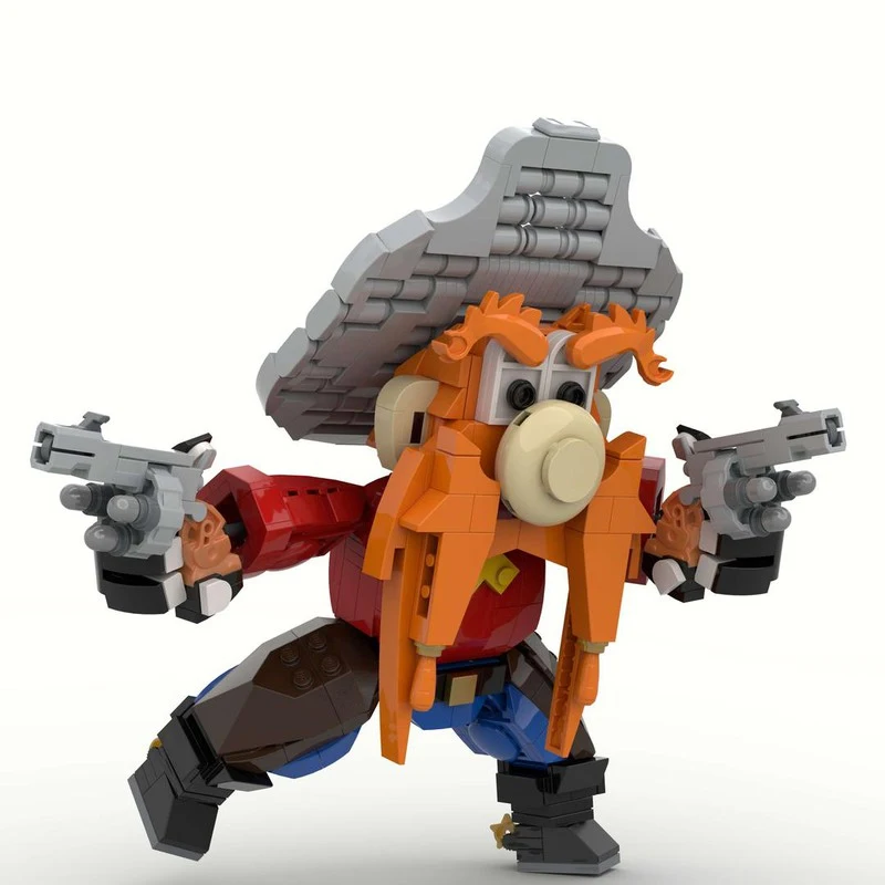 Фото 543 детали MOC YOSEMITE SAM, модель из строительных блоков, архитектурная идея, художественный экспонат, творческое образовательное занятие, сборный конструктор, подарок на день рождения. №3