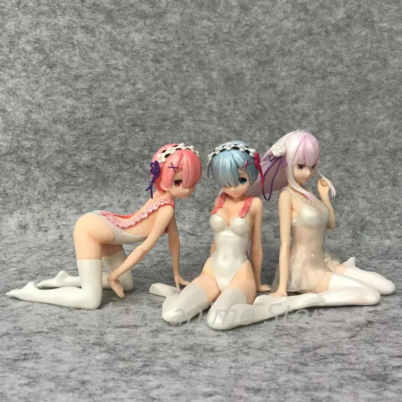 

Re:ZERO Starting Life In Another World Rem / Ram / Emilia Pajamas Ver. PVC Figure Collectible Model Toy