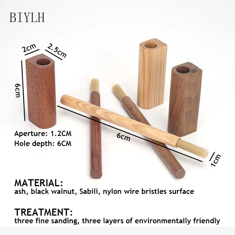 Щетка для очистки кофейного порошка BIYLH щетка зерен из массива дерева детали