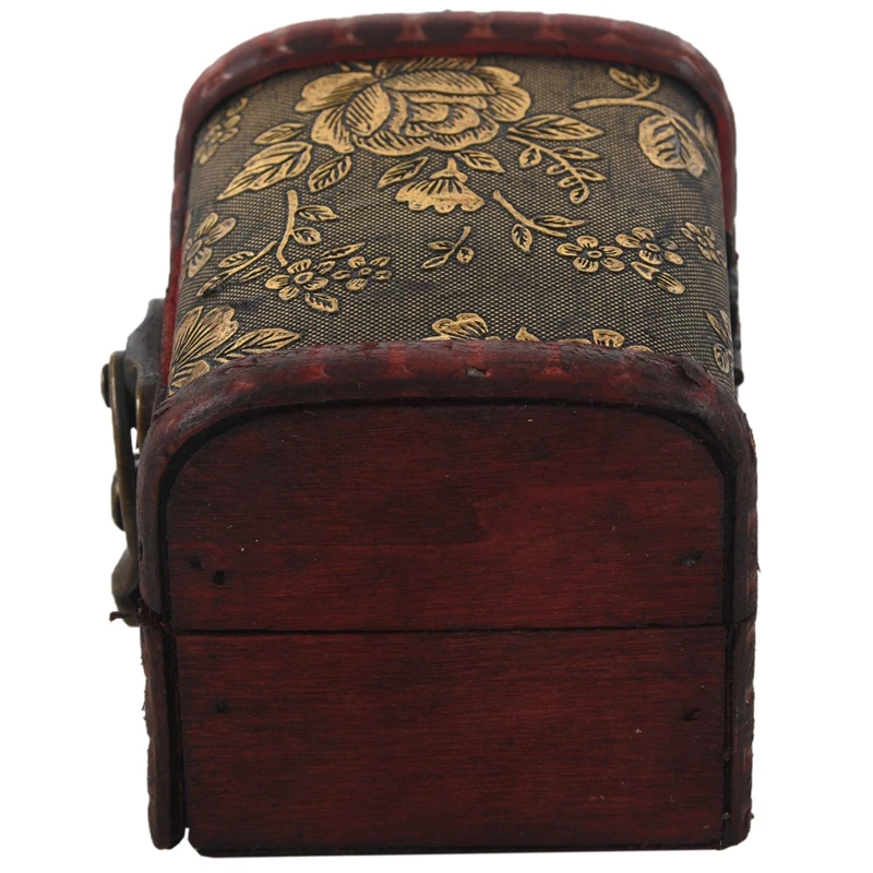 Портативный ретро-шкатулка для ювелирных изделий в античном стиле из дерева с