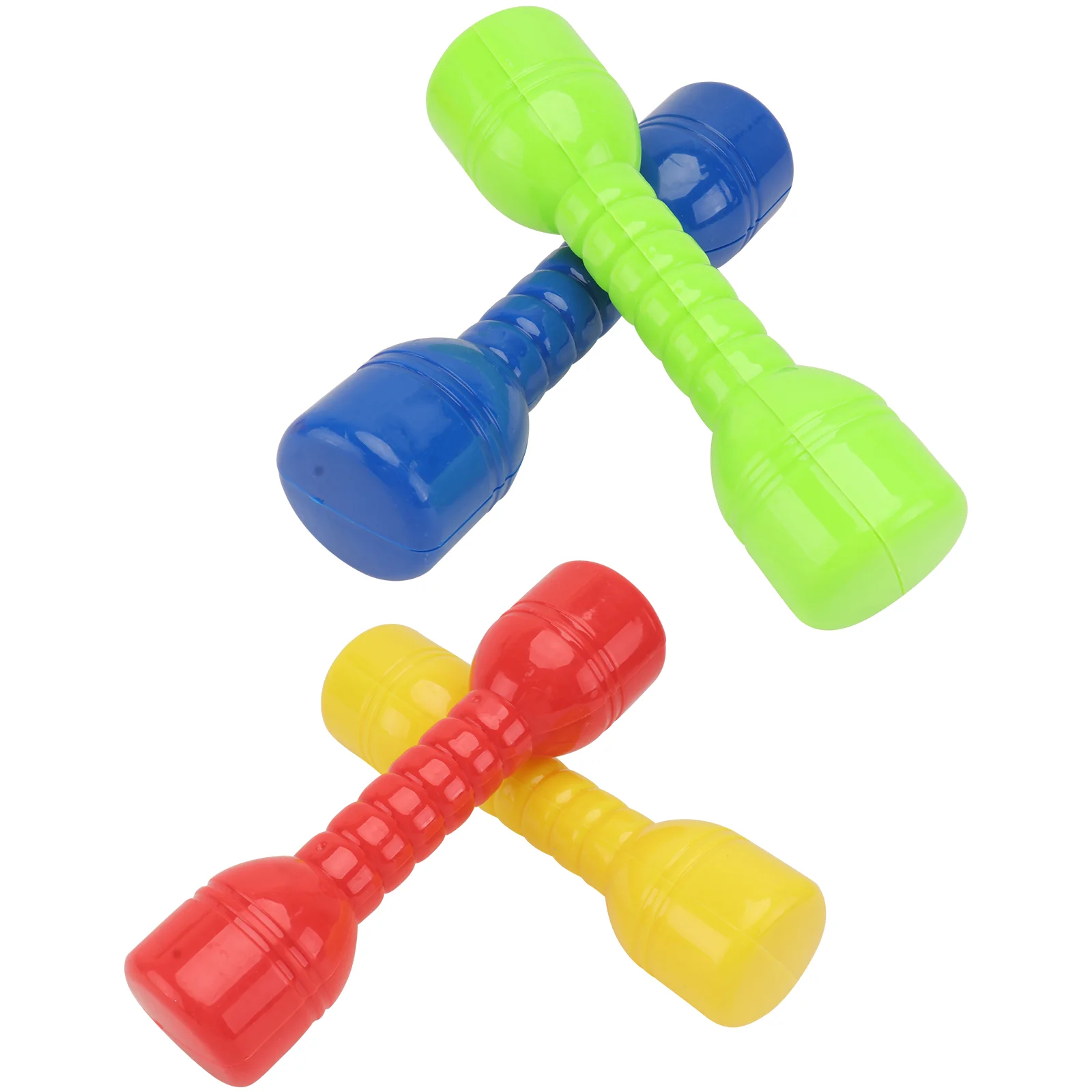 

4pcs Dumbbell Pretend Workout Set for Kids Dumbbells Children Morning Exercise Barbells for Beginner Workout Weightlifting ( )