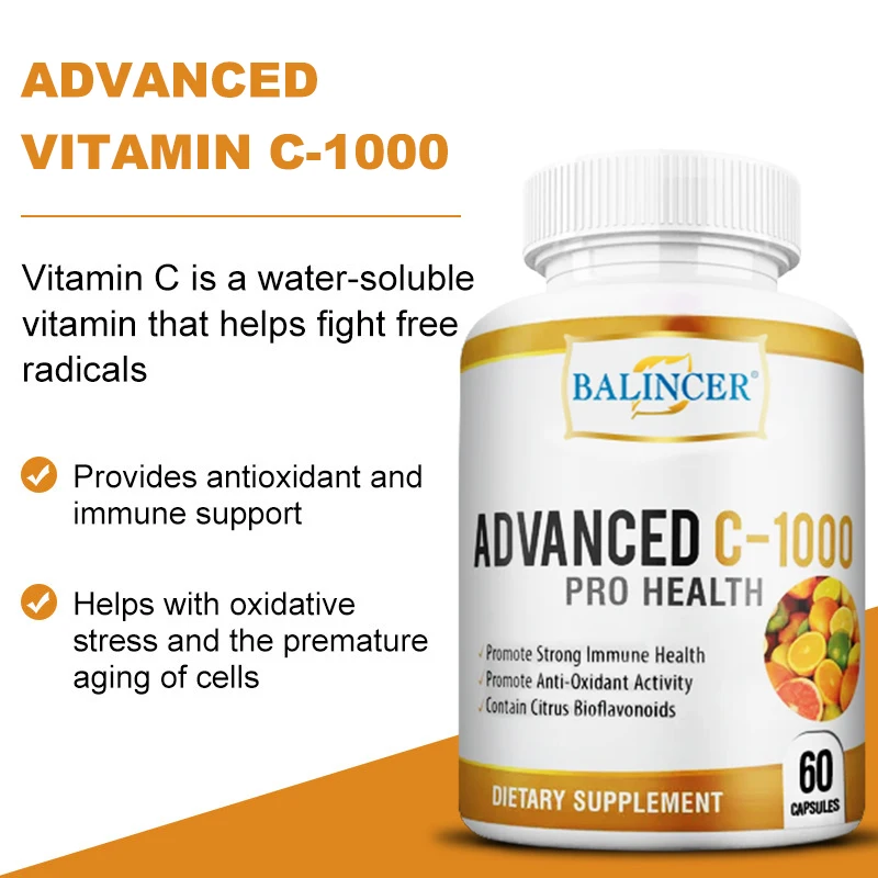 

Balanced Vitamin C Complex - Can Promote Collagen Regeneration,delay Skinaging,anti-oxidation,anti-wrinkle,improve Body Immunity