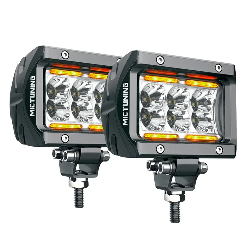 

MICTUNING 2 шт. светодиодный рабочий фонарь, точечный/противотуманный фонарь, водонепроницаемые внедорожные фонари, супер яркий для грузовиков, квадроциклов UTV