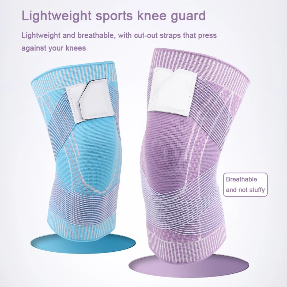 

Strap Pressurized Breathable Knee Pads Basketball Running Mountaineering Knee Pads Knit Sports Knee Pads Nylon