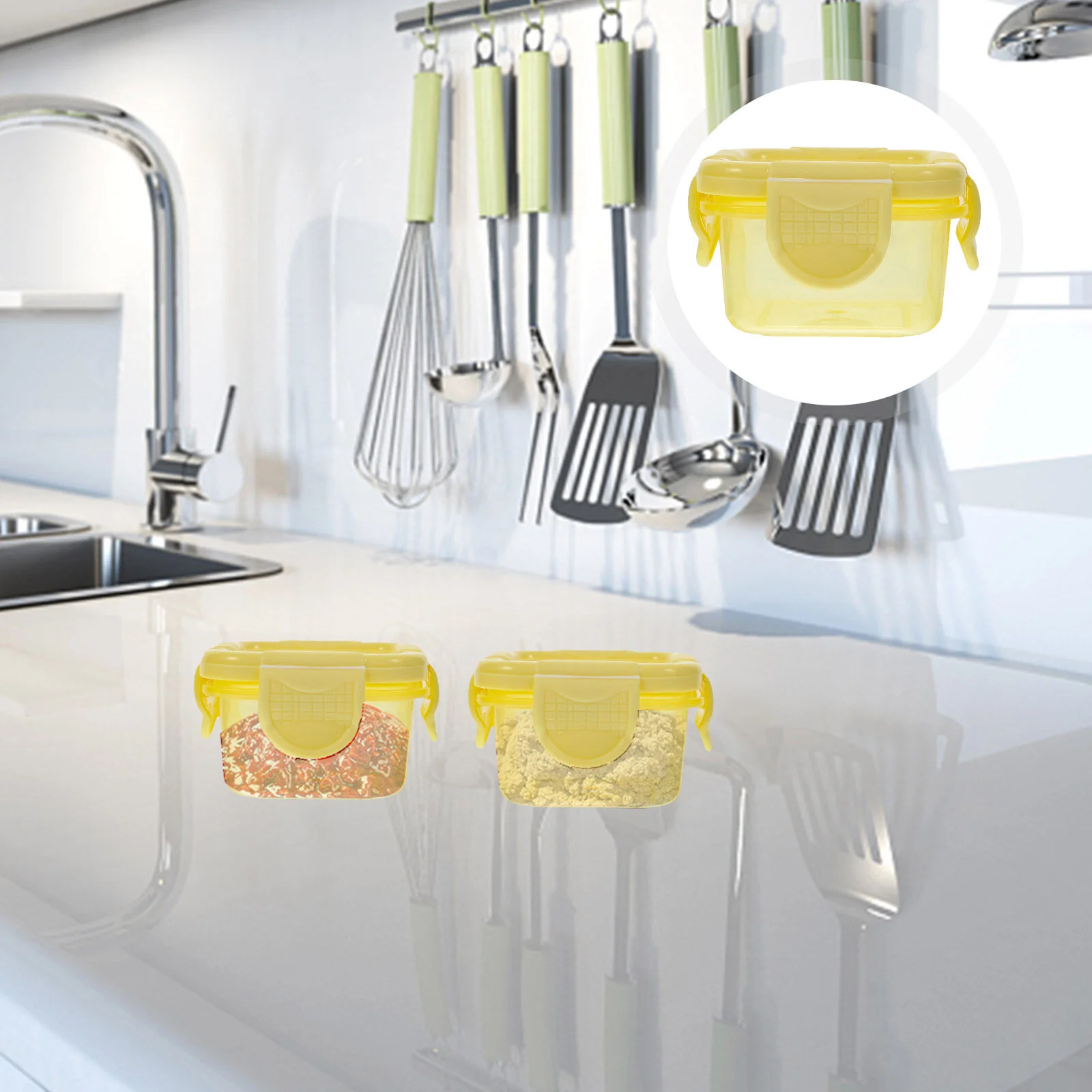 

8 Pcs Kid Snack Container Hamster Condiment Dish Small Seasoning Dressing For Lunch Dipping Bowls Plastic Sauce Cups Travel