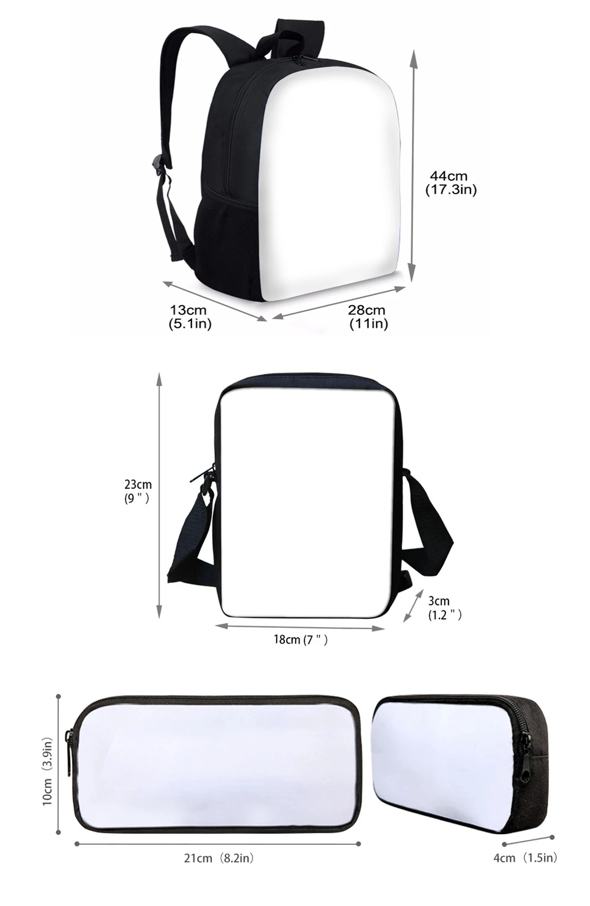 3pcs Children School Bags OES Sistars Order Of Eastern Print Backpack for College Student Fashion Travel Computer Bag Satchel