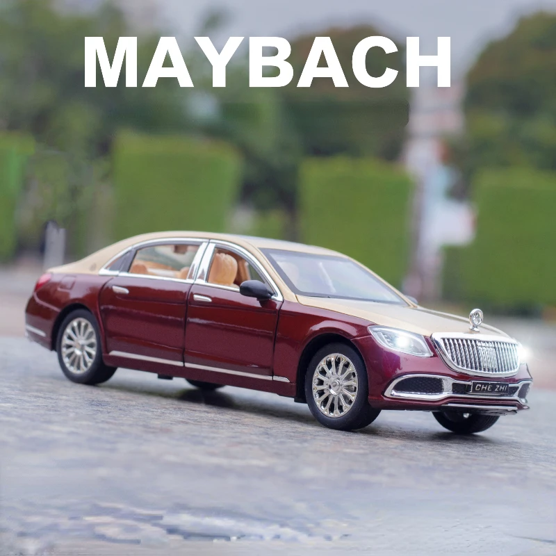 

Diecast Maybach GLS600 Alloy Car Model 1/24 Scale Toys Vehicles For Children's Toy Car Gift Kids Boys Miniauto Collection